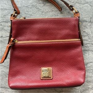 Dooney & Bourke Red Crossbody Bag with Gold Hardware